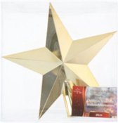 Kerstboom-piek 20 Cm Kunststof Goud