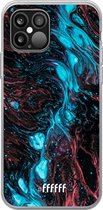 iPhone 12 Pro Max Hoesje Transparant TPU Case - River Fluid #ffffff