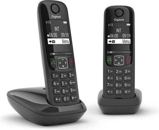 Gigaset AS690 DUO Analoge-/DECT-telefoon Nummerherkenning Zwart foto 3