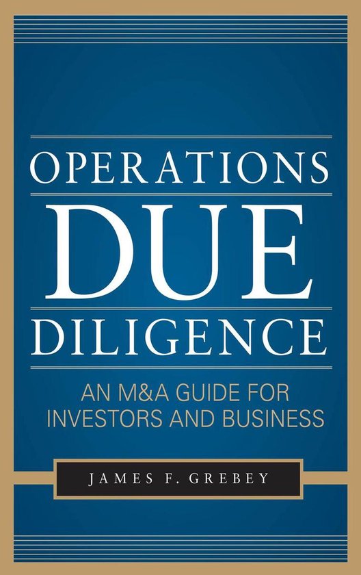 Operations Due Diligence - cover