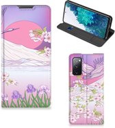 Smartphone Hoesje Cadeautjes voor Vrouwen Geschikt voor Samsung Galaxy S20 FE Book Style Case Bird Flying