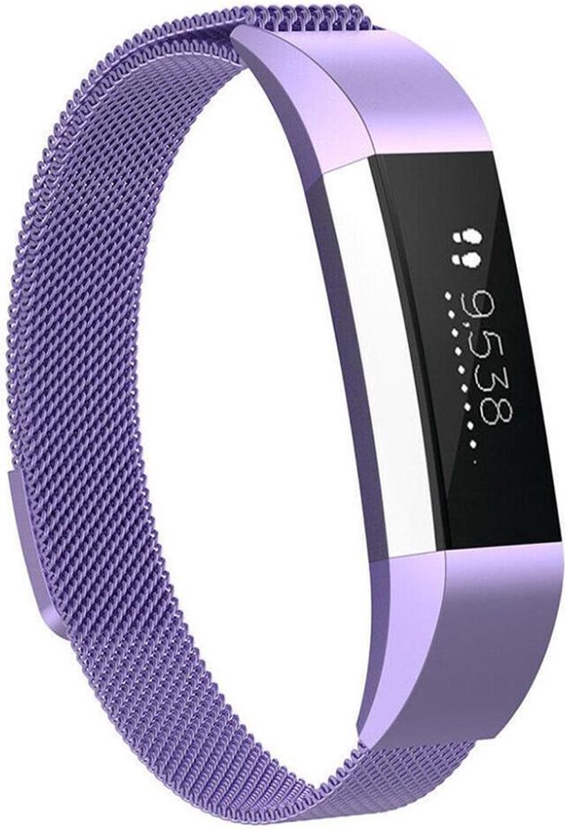 Shop4 - Fitbit Alta Bandje - Metaal Paars