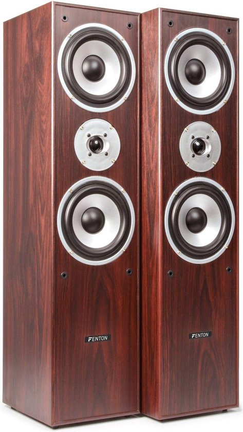 Surround set home cinema 5.0 - Fenton 1150 Watt - Complete set met 5 speakers - Walnoot