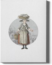 Walljar - Fishmonger Scheveningen - Muurdecoratie - Poster