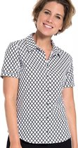 Witte Blouse van Je m'appelle - Dames - Travelstof - Maat M - 3 maten beschikbaar