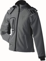 James and Nicholson Dames/dames Winter Softshell Jacket (Koolstofgrijs)