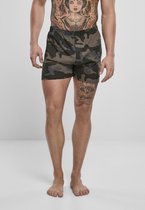 Urban Classics Boxershorts -M- Darkcamo Zwart/Bruin