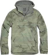 Urban Classics Windbreaker jacket -S- Fleece Groen/Bruin