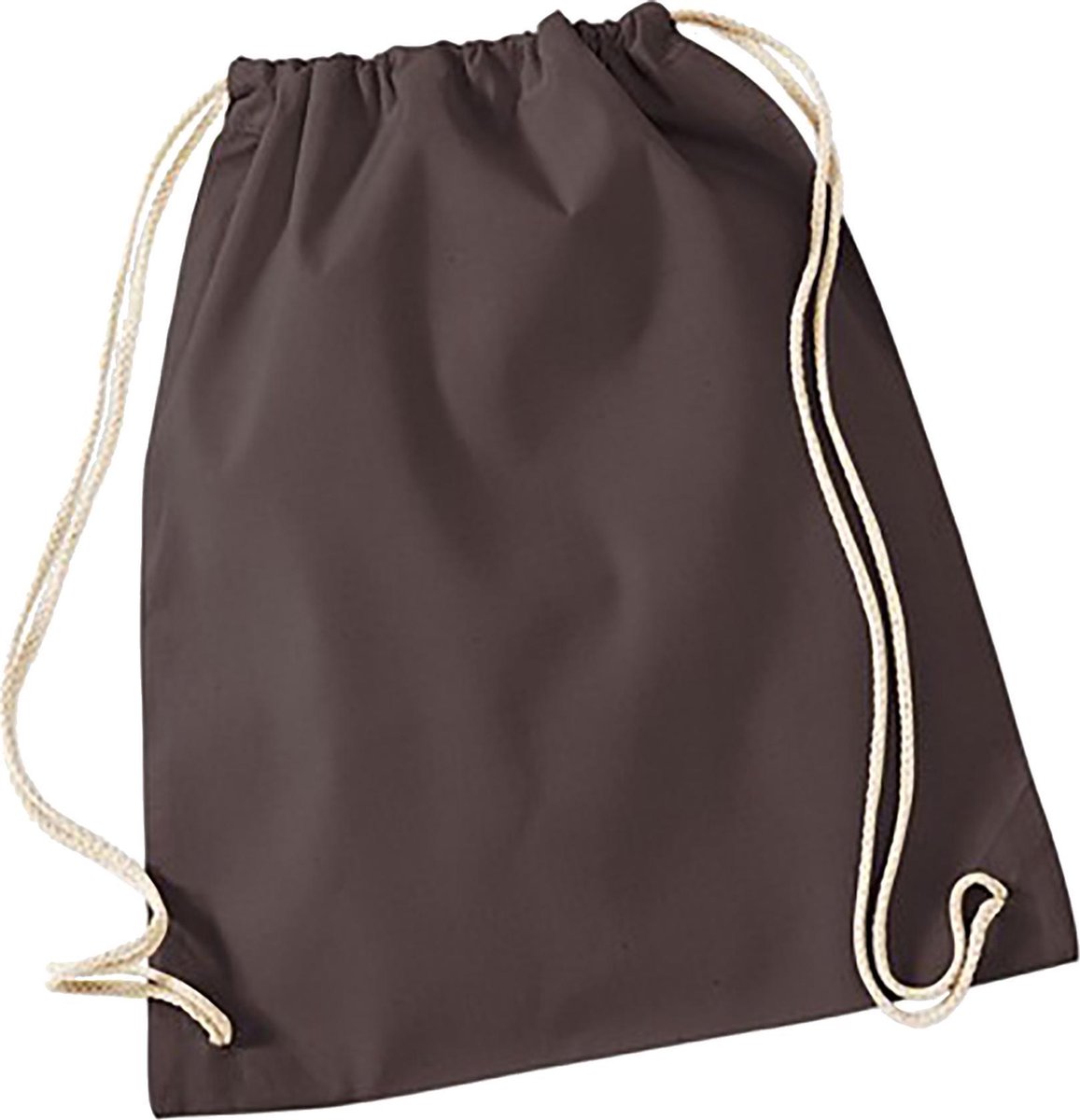 Westford Mill Katoenen Gymsac-zak - 12 Liter (Chocolade)