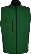 SOLS Heren Rallye Soft Shell Bodywarmer Jacket (Fles groen)