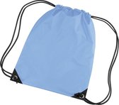Bagbase Premium Gymsac Waterbestendige Zak (11 Liter) (Pakket van 2) (Hemelsblauw)