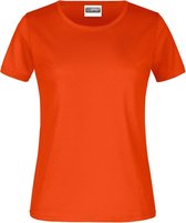 James And Nicholson Dames/dames Ronde Hals Basic T-Shirt (Oranje)