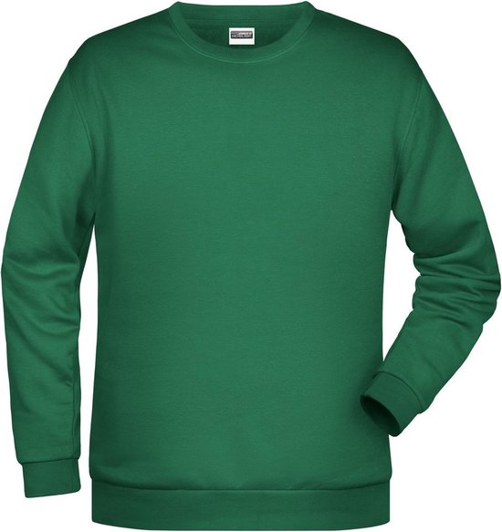 Foto: James and nicholson heren basis sweatshirt iers groen 