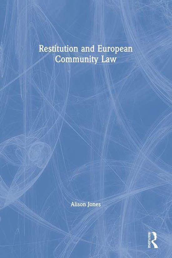 Restitution and European Community Law - cover