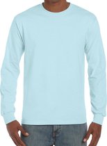 Gildan Heren Hamer Zwaargewicht T-Shirt met lange mouwen (Chambray)