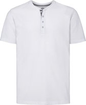 Russell Heren Henley HD T-Shirt (Wit)