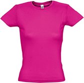 SOLS Dames/dames Miss Korte Mouwen T-Shirt (Fuchsia)