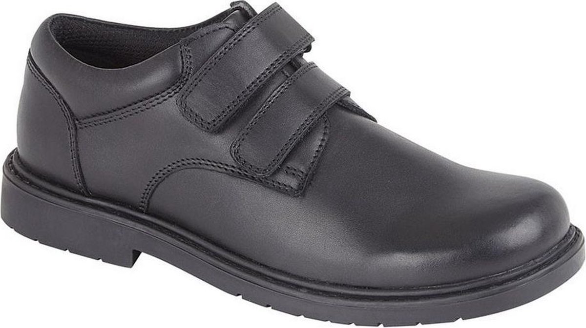 Roamer s Jongens Twin Touch bevestiging Casual Leren Schoen (Zwart) -  Schoenen.nl