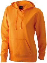 James and Nicholson Dames/dames Hooded Sweatshirt (Oranje)