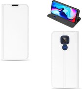 Motorola Moto G9 Play Book Cover Wit met Pasjehouder