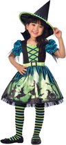 Amscan Kinderkostuum Witch Meisjes Polyester Groen Mt 6-8 Jaar