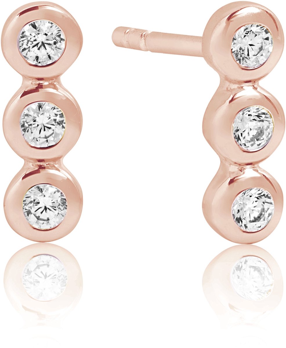 SIF JAKOBS JEWELLERY SARDINIEN TRE PICCOLO EARRING SJ-E2640-CZ(RG)
