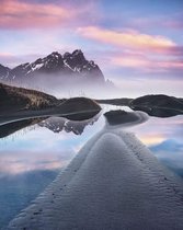 Komar Glowing Vestrahorn Vlies Fotobehang 200x250cm 2-banen