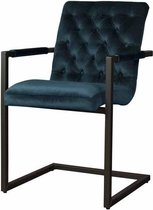 York armchair | 57x55x87cm | Groenblauw