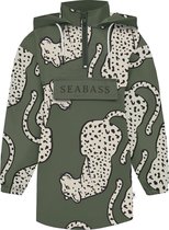 SEABASS Anorak Jacket - Oversized Pasvorm - Kind - Unisex - Duurzaam - 100% Gerecycled Polyster - Waterafstotend - Capuchon - Kangoeroezak - Seaqual - Alle Maten Verkrijgbaar - Kle