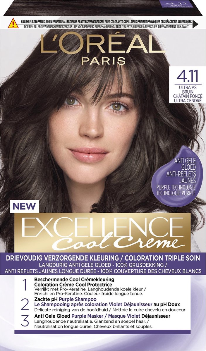 L'Oréal Paris Excellence Cool Creams 4.11 Ultra Ash Bruin
