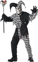 CALIFORNIA COSTUMES - Zwart en wit duister harlekijn kostuum voor mannen - M