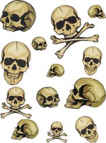 Fernost Importe Geiss GmbH - KF - Doodskop sticker set - Decoratie > Muur-, deur- en raamdecoratie