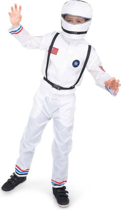 Astronaut Wit Andre Kuipers Kind Kostuum Jongen