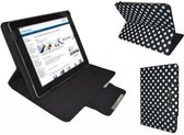 Polkadot Hoes  voor de Cnm Touchpad 7s, Diamond Class Cover met Multi-stand, Zwart, merk i12Cover