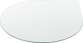 Glasplaat ESG voor tafels 6 mm druppel vorm Ø90 cm