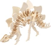 3D Hout constructieset met APP, Stegosaurus, h: 15 cm, l: 27 cm, triplex, 1stuk, b: 7,4 cm