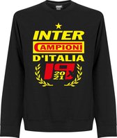 Inter Milan Kampioens Sweater 2021 - Zwart - Kinderen - 104