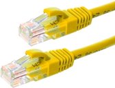 UTP CAT5e patchkabel / internetkabel 7,5 meter geel - 100% koper - netwerkkabel