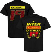 Inter Milan Campioni 19 Kampioens T-Shirt 2021 - Zwart - M