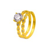 Engagement double ring Miraya