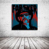 Pop Art Lemmy Kilmister Poster - 90 x 90 cm Fotopapier Mat 180 gr - Popart Wanddecoratie