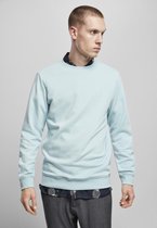 Urban Classics Sweater/trui -M- Basic Terry Crew Blauw