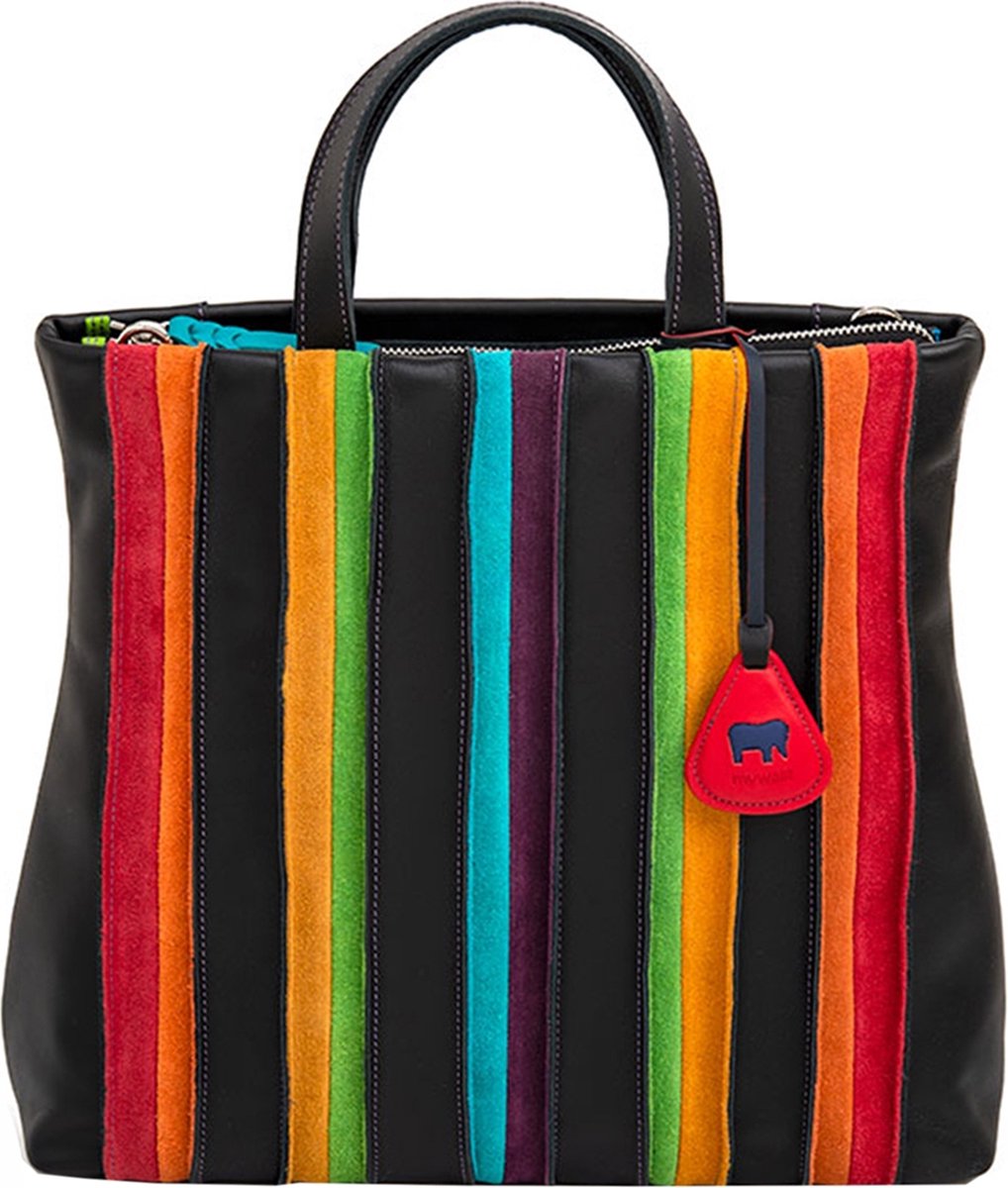 MyWalit Medium Shopper Dames - Schoudertas - Leer - Laguna - Print