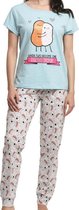 Siretessile Pyjama Wasabi Dames Katoen Blauw Maat L