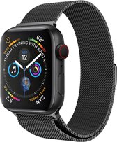 Geschikt Voor Apple Watch Bandje Zwart - Horloge Band Voor Apple Watch Band 38 mm 40 mm - Voor Apple Watch Horlogebandje Milanees - Zwart