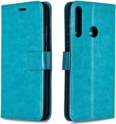 Portemonnee Book Case Hoesje Geschikt voor: Motorola Moto G8 Power -  turquoise