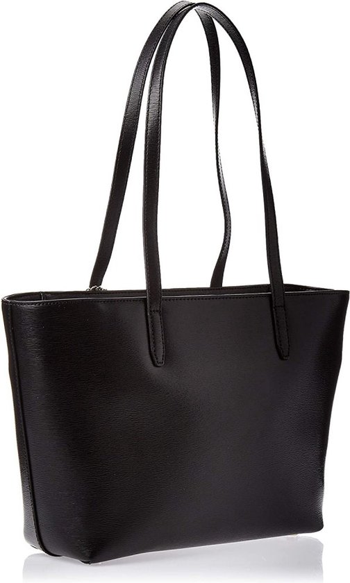DKNY Cuir Sac shopper Sac à épaule Bryant Tote Black / Gold Noir