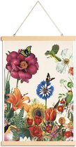 JUNIQE - Posterhanger Garden Spring Flowers -20x30 /Kleurrijk