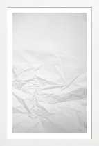 JUNIQE - Poster in houten lijst Paper Landscape -30x45 /Grijs & Ivoor
