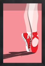 JUNIQE - Poster met houten lijst Backup Plans -30x45 /Roze